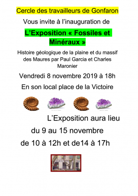 expo fossiles mineraux