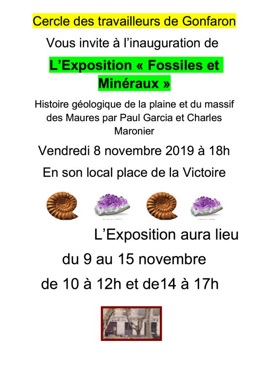 expo fossiles mineraux