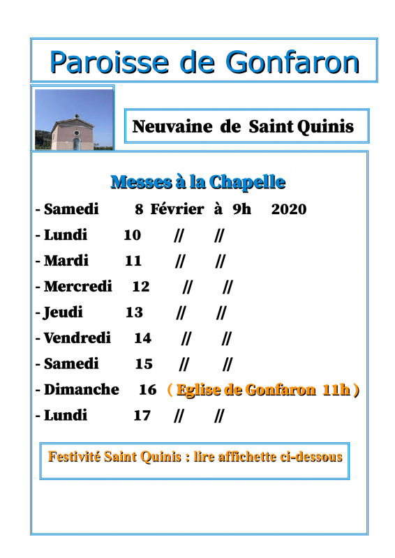 messes saint Quinis